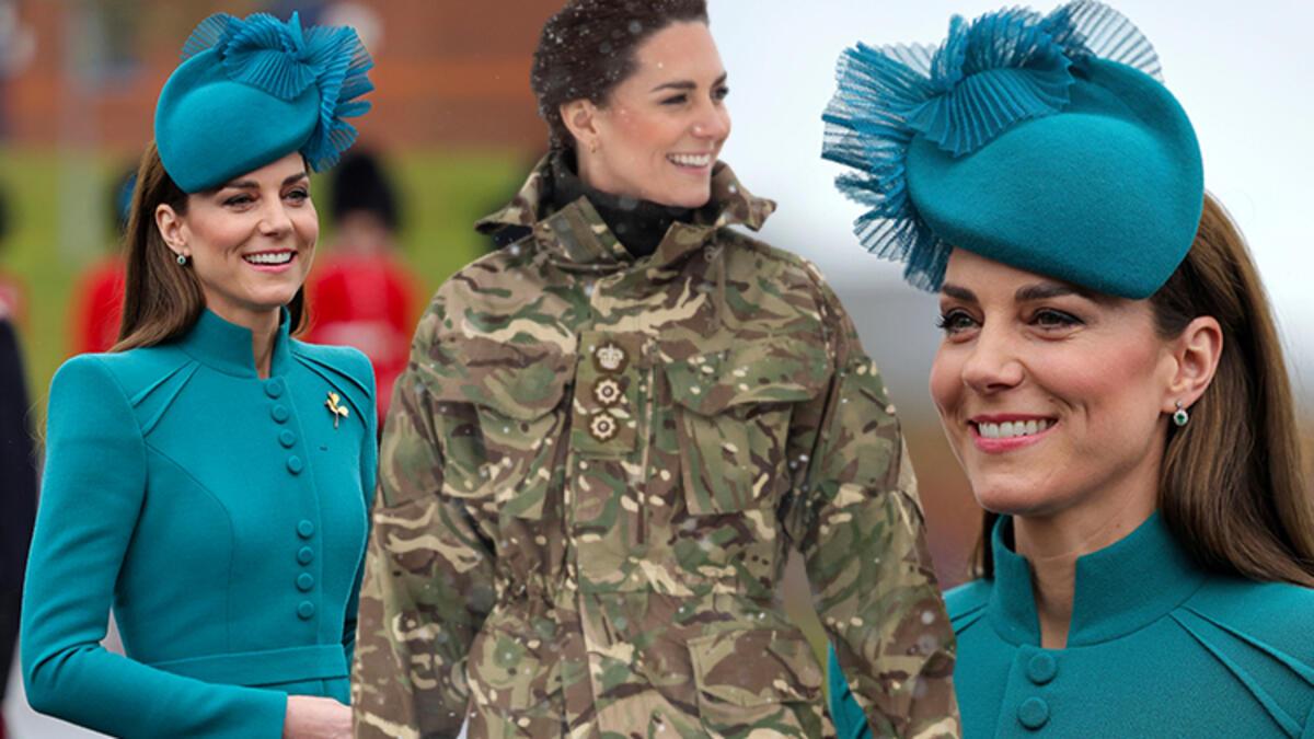 Asker yeşilini çıkardı, prenses yeşilini giydi: Kate Middleton bir kere daha herkesi büyüledi