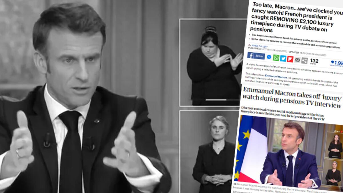 'Çok geç Macron, gördük...' Fransız önder canlı yayında üzücü yakalandı!