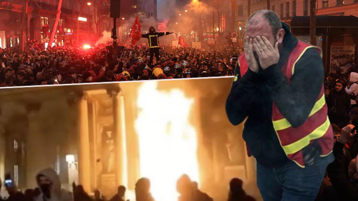 Fransa'da emeklilik yaşı protestoları 9. gününde: Bordeaux Belediyesi ateşe verildi