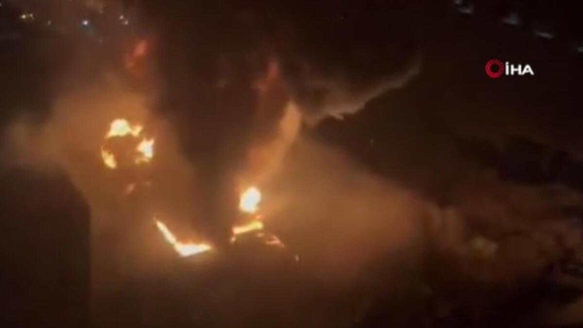 Güney Kore'de lastik fabrikasında korkutan yangın