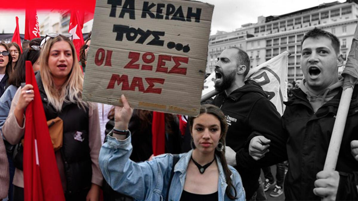 Yunanistan genel greve gitti... Komşuda on binler sokaklarda