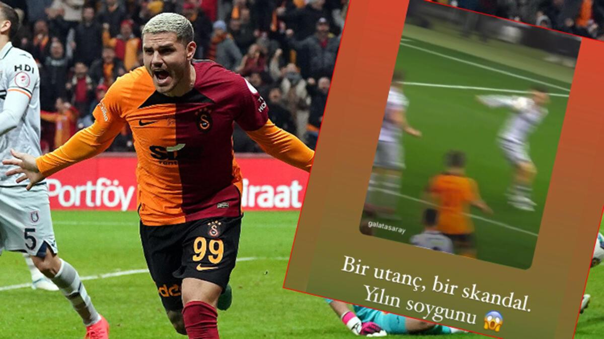 Galatasaray'da Mauro Icardi'den Başakşehir maçı sonrası reaksiyon: 'Yılın soygunu'