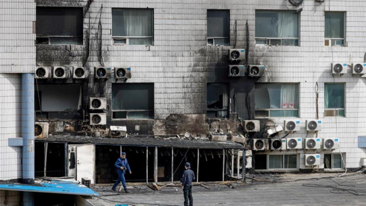 Çin'de hastane yangınında can kaybı 29'a yükseldi