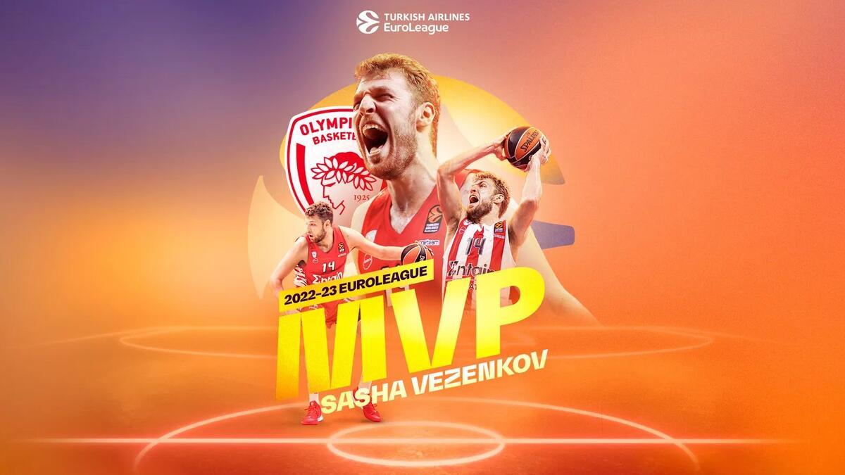 EuroLeague'de olağan dönemin MVP'si Sasha Vezenkov