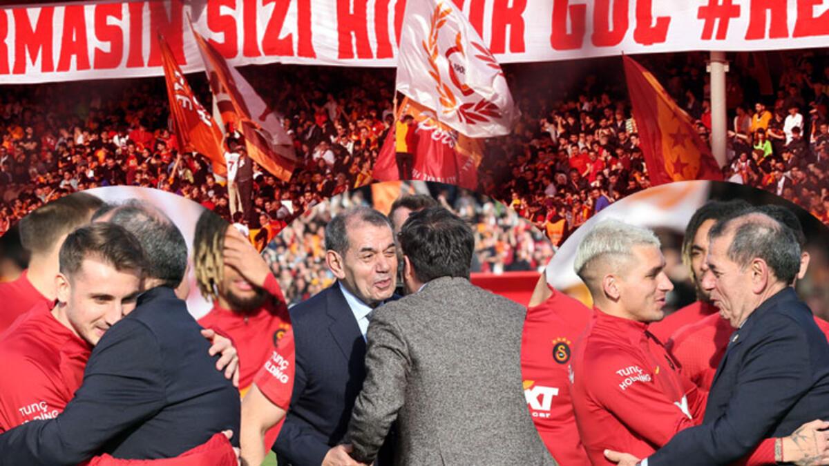 Galatasaray'da taraftara açık idman! İdare ve futbolcular buluştu, Gomis ve Oliveira ayrıntısı...