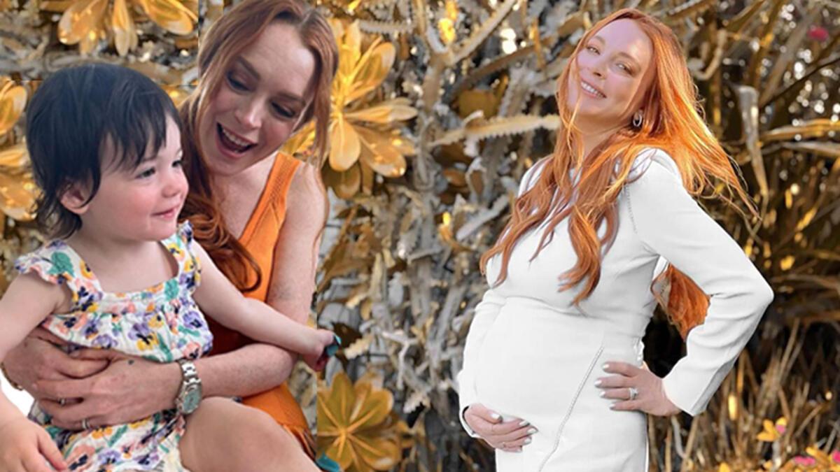 İçi içine sığmıyor! Lindsay Lohan’ın annelik heyecan: Bebek yeterlice kendini gösterdi