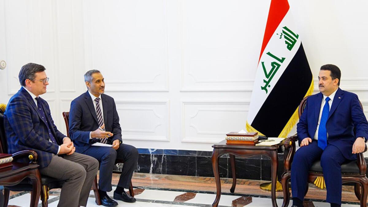 Irak Başbakanı Sudani, Ukrayna Dışişleri Bakanı Kuleba ile bir ortaya geldi