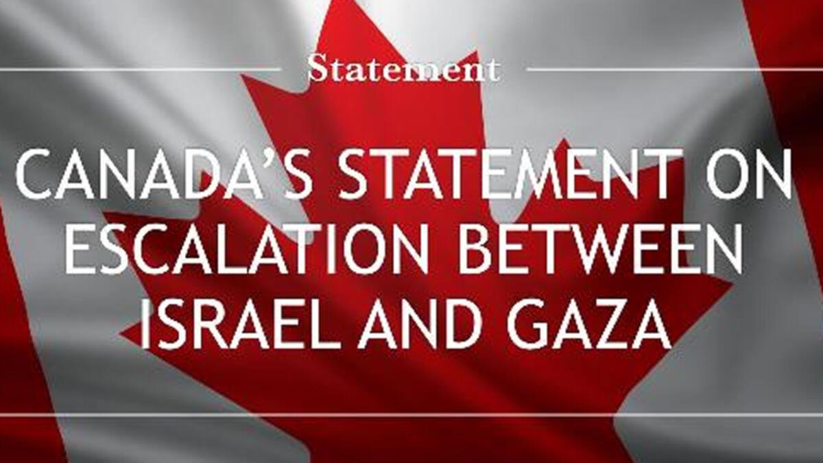 Kanada’dan İsrail-Filistin tansiyonuyla ilgili açıklama