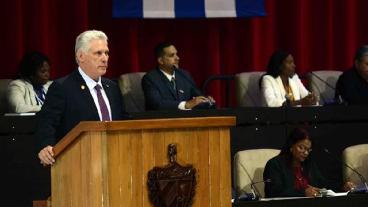 Küba Devlet Lideri Diaz-Canel, yine devlet lideri seçildi