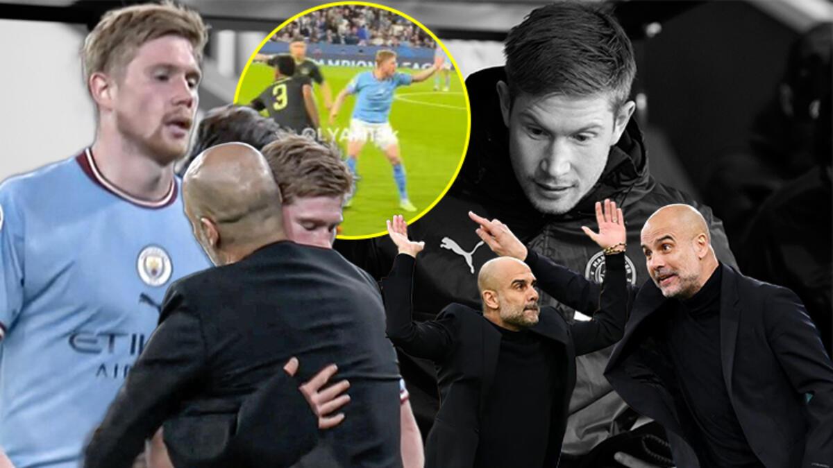Manchester City - Real Madrid maçında Pep Guardiola ile Kevin de Bruyne ortasında gerginlik! "Kapa çeneni..."