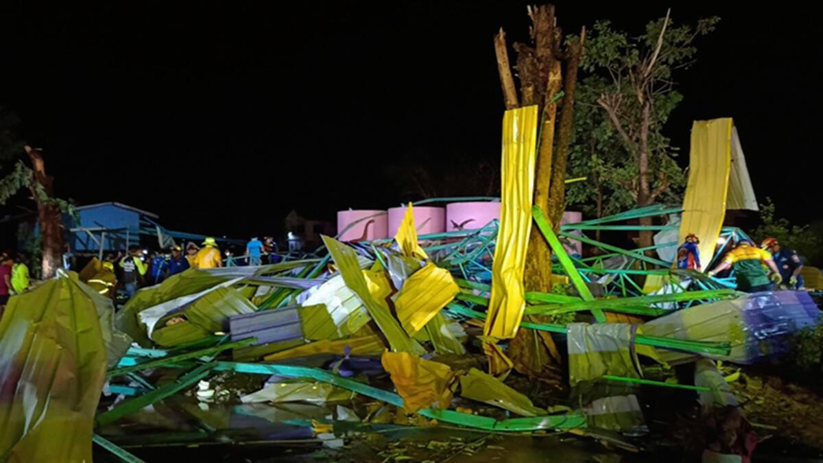 Tayland’da okul bahçesinin çatısı çöktü: 7 meyyit