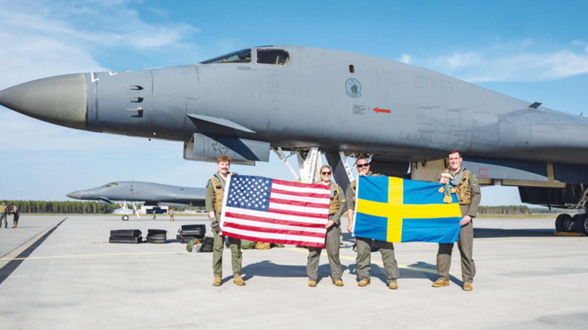 ABD bombardıman uçakları birinci defa İsveç’te