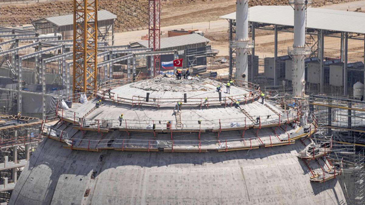 Akkuyu'da İKK kubbesine beton dökme süreci tamamlandı