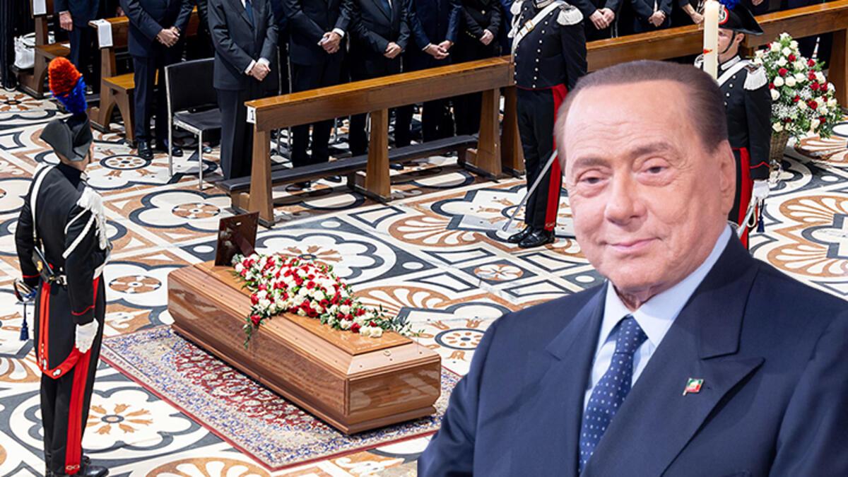 Berlusconi son seyahatine uğurlandı! Külleri mozolede saklanacak