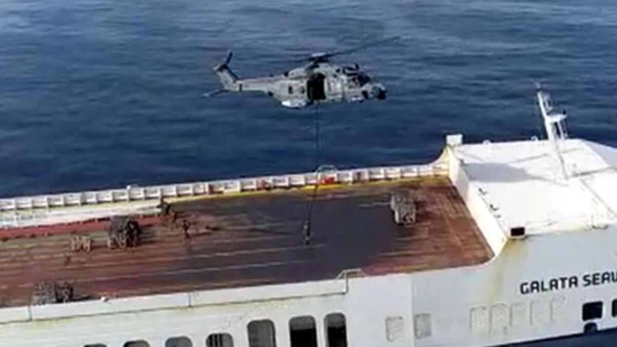 İtalya Savunma Bakanlığı: Türk bayraklı ‘Galata Seaways’ gemisine müdahale edildi, 25 kişi emniyete alındı