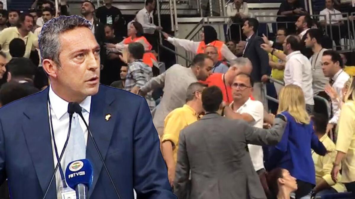 Son dakika: Fenerbahçe Genel Konsey Toplantısı'nda gerginlik! Ali Koç konuşmasını yaparken...
