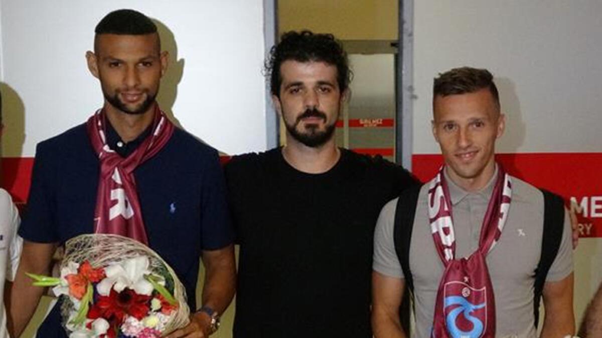 Trabzonspor’un yeni transferleri Orsic ve Joaquin kente geldi