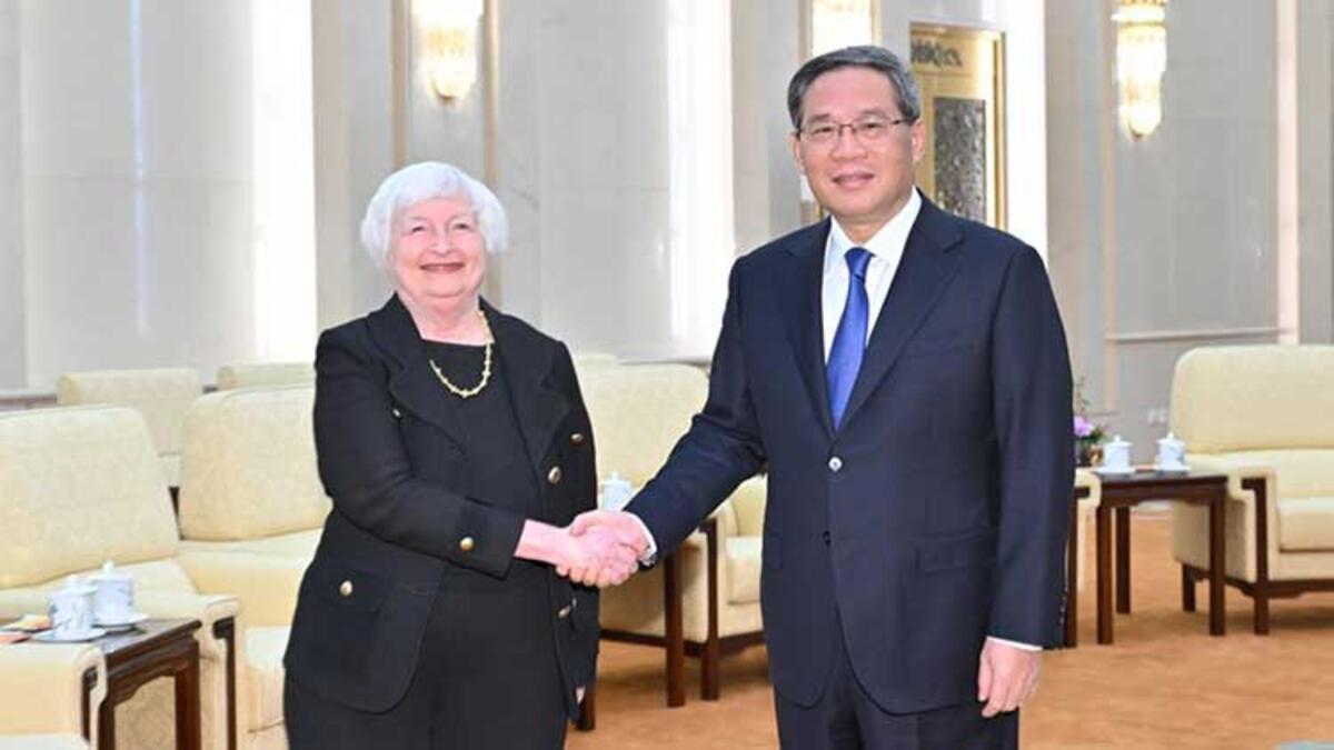 ABD Hazine Bakanı Yellen, Çin Başbakanı Li ile bir ortaya geldi