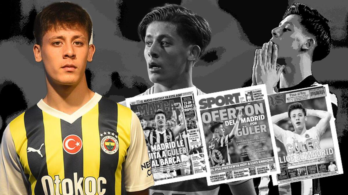 Fenerbahçe'den ayrılmaya hazırlanan Arda Güler, İspanya manşetlerinde! 'Real Madrid, Barcelona'ya gitmesin diye çıldırdı'