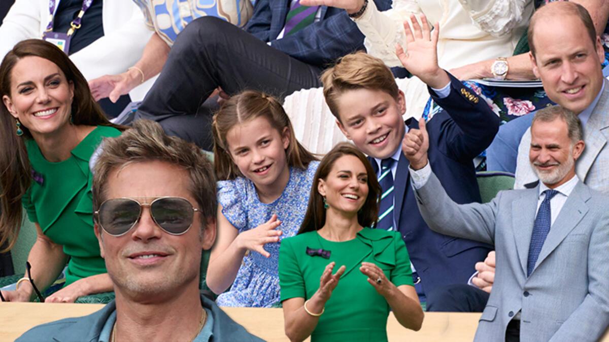 Wimbledon finaline ünlü yağdı… Hükümdarlar, prensesler ve Hollywood’un en büyük yıldızları oradaydı: Brad Pitt’e bakmaktan maçı izleyemedik!
