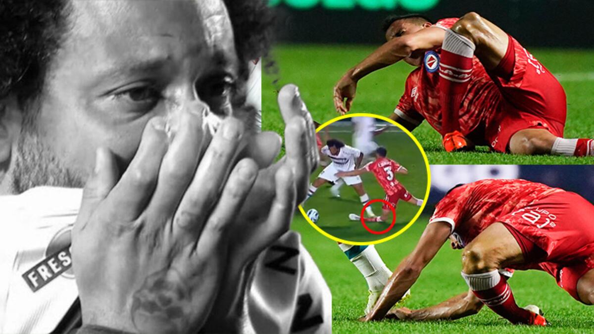 Brezilya'da Marcelo rakibinin ayağını kırdı! Kenara gözyaşlarıyla geldi, özür diledi