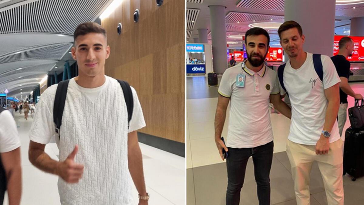 Fenerbahçe'nin muahede sağladığı Mert Müldür ve Miha Zajc kontrat imzalamak için İstanbul'da