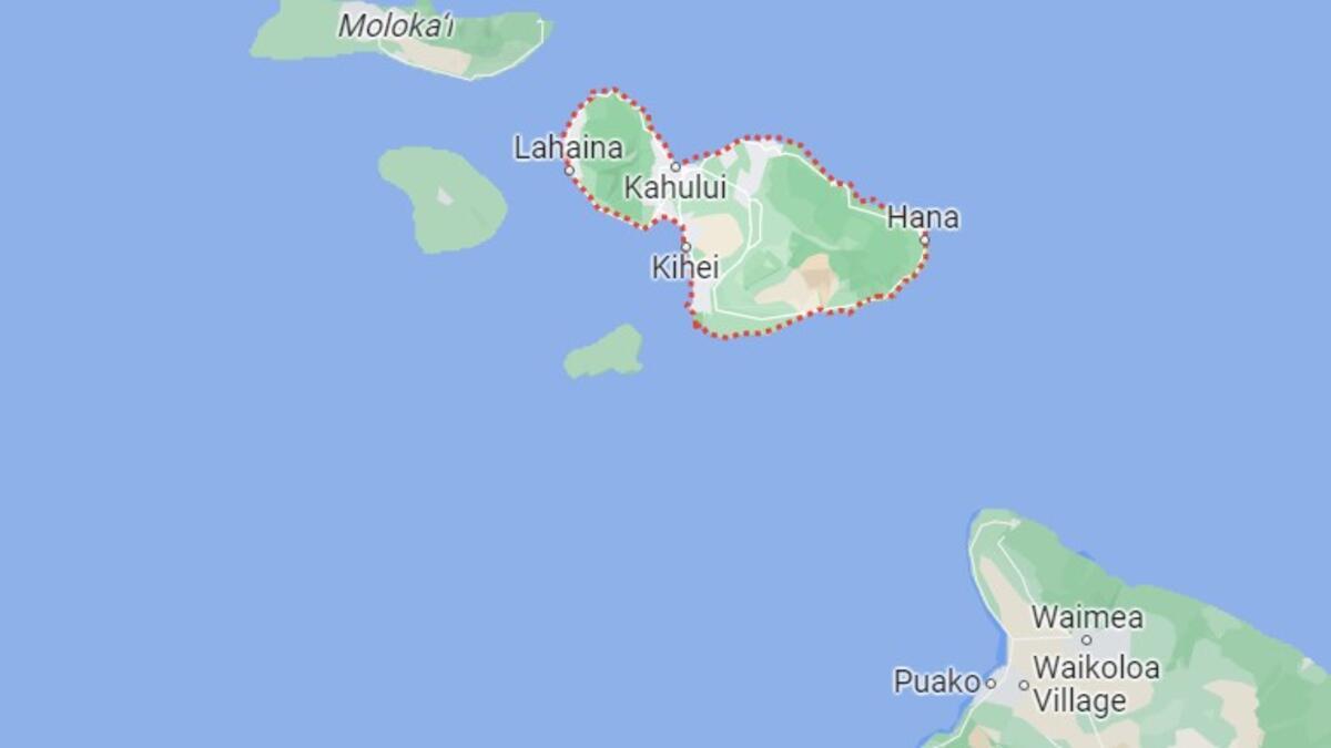 Hawaii Maui adası nerede? Hawaii Maui adası harita üzerindeki pozisyonu