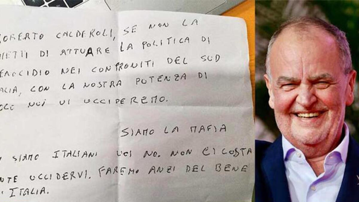 İtalya bu mektupla çalkalanıyor... Bakan Calderoli’ye mevt tehdidi