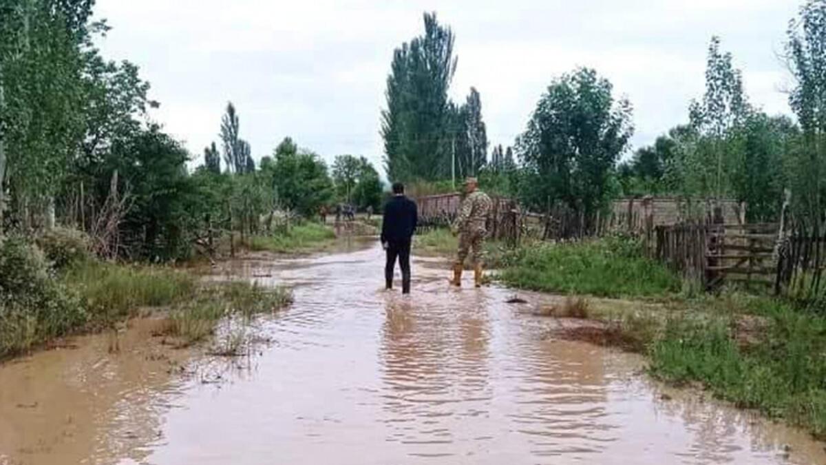 Kırgızistan’da sel: Onlarca mesken sular altında kaldı