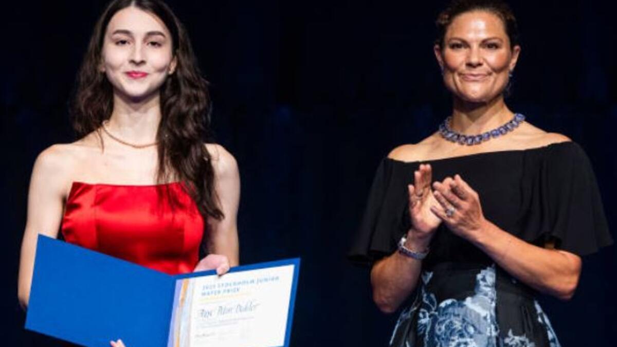 Lise öğrencisine Prenses Viktorya’dan ‘Su Ödülü’