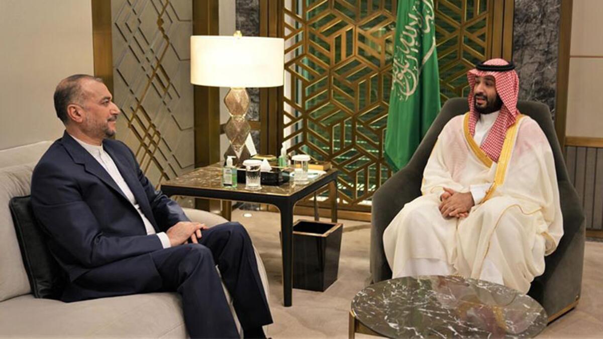 Riyad'a resmi ziyaret... İran Dışişleri Bakanı Abdullahiyan, Suudi Arabistan Veliaht Prensi Selman ile görüştü