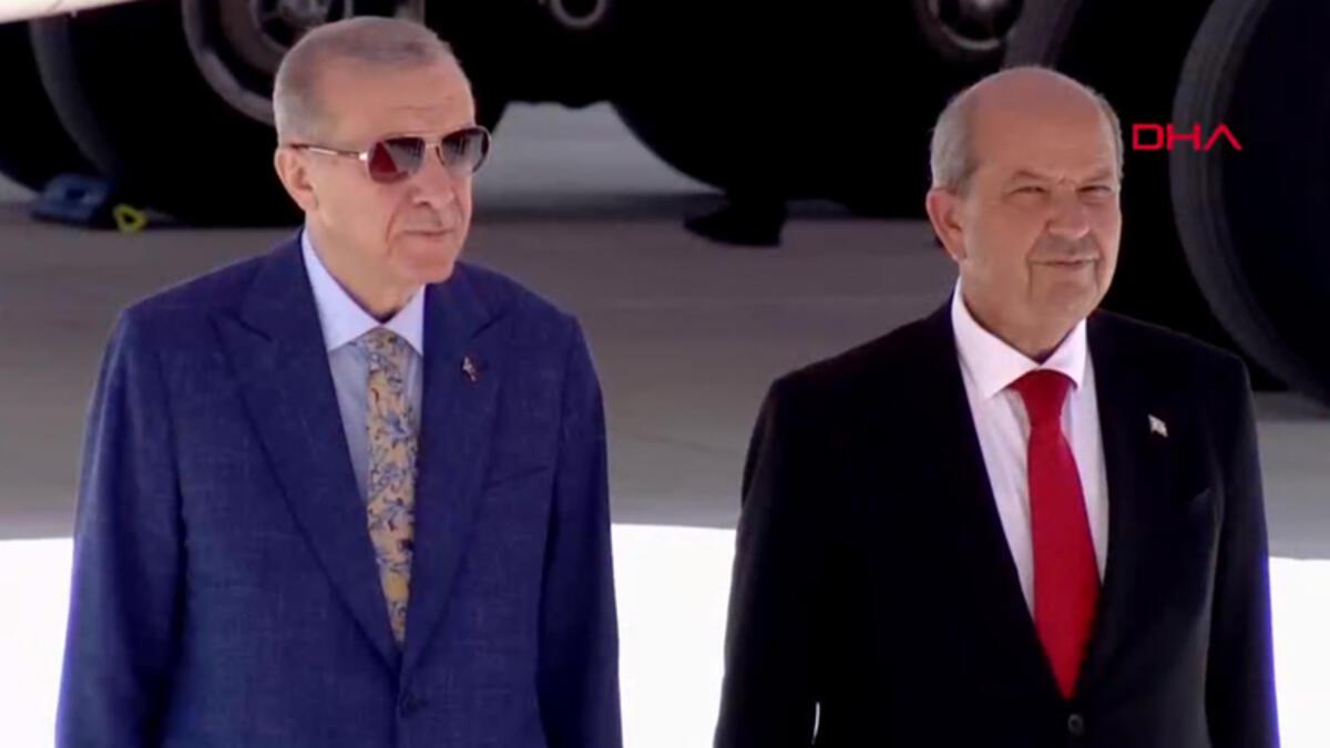 Son dakika... Cumhurbaşkanı Erdoğan KKTC'de