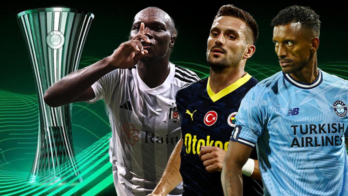 UEFA Avrupa Konferans Ligi'nde Fenerbahçe, Beşiktaş ve Adana Demirspor'un rakipleri belirli oldu!