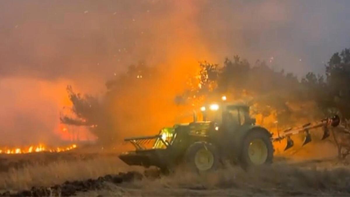 Yunanistan'da kâbusun yeni adresi Dedeağaç... Orman yangını 3 gündür devam ediyor