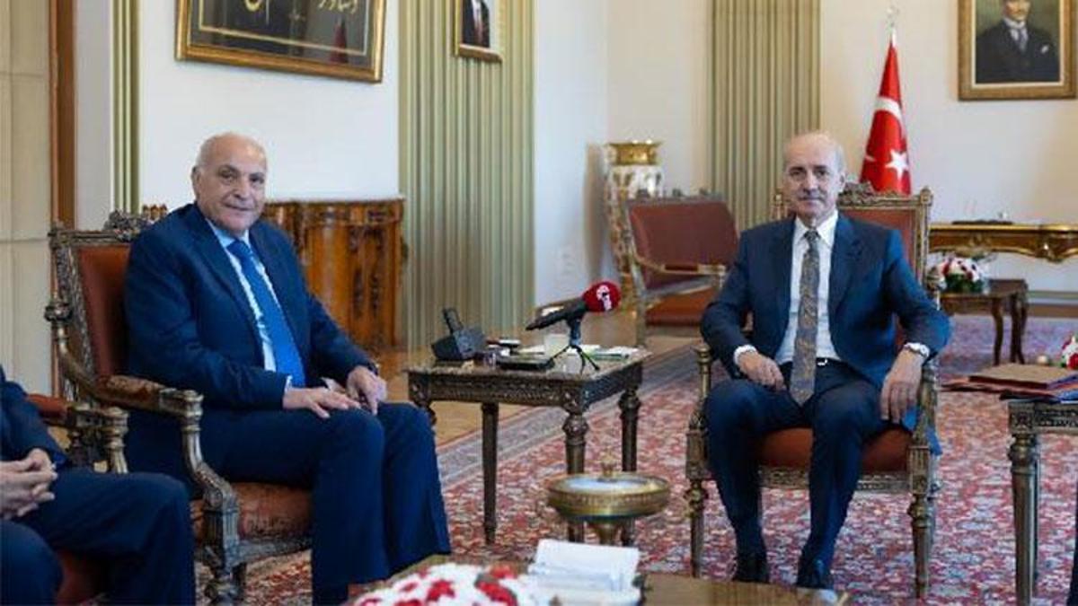 TBMM Lideri Numan Kurtulmuş, Cezayir Dışişleri Bakanı Ahmed Attaf'ı kabul etti