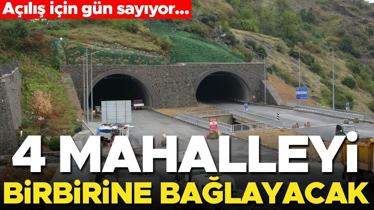 Trabzon'da yapıldı! Tüneller 29 Ekim'de açılacak