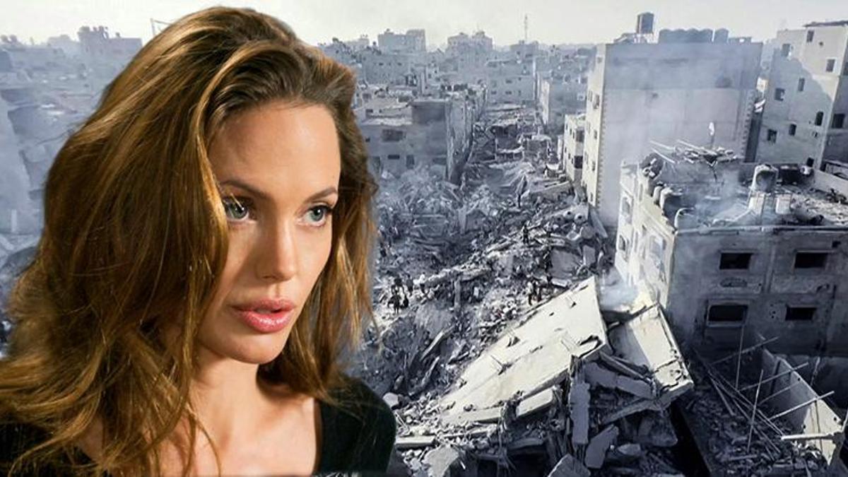Angelina Jolie'den mülteci kampının bombalanmasına reaksiyon: Gazze açık hava hapishanesiydi, süratle toplu mezara dönüşüyor
