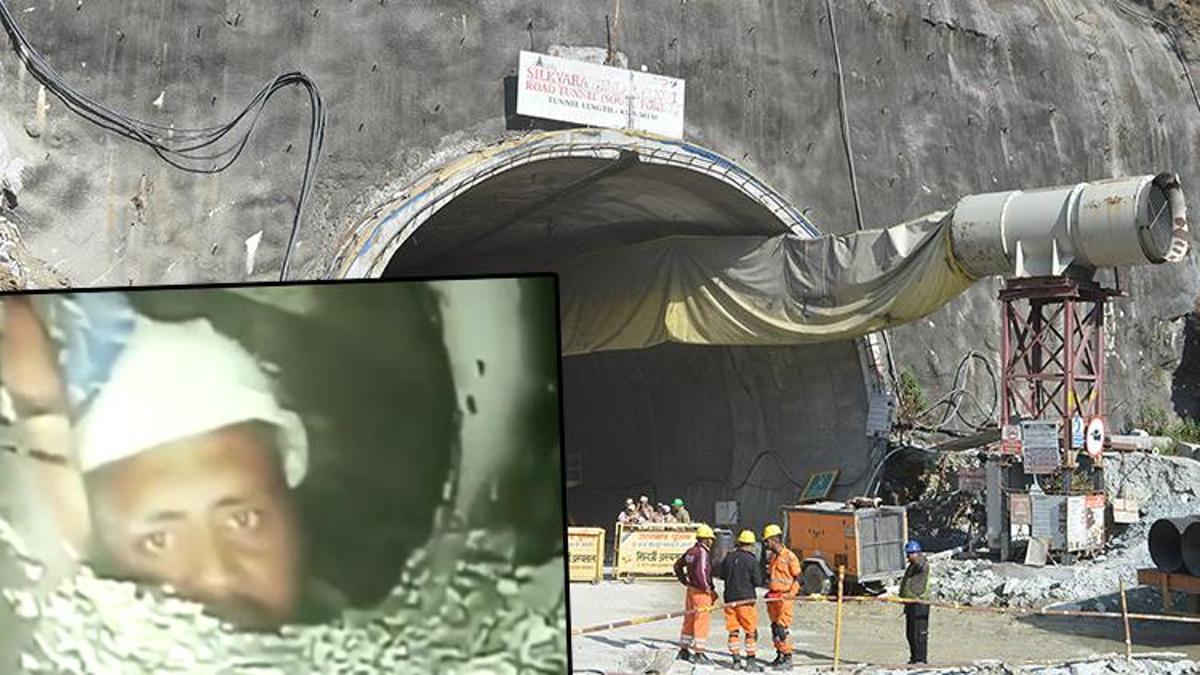 Tünelde mahsur kalmışlardı... Hindistan'daki personellerden birinci manzara geldi